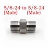5/8-24 Male to Male Filter Thread Adapter Stainless Steel Connector for Napa 4003 Wix 24003 SS Solvent Trap End Cap Extension Adapter