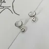 Dingle ljuskrona 925 sterling silver smiley face drop örhängen för kvinnor trendiga eleganta födelsedagsfest smycken gåvor förhindrar allergi 230505