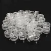 Storage Boxes Bins 50Pcs 2.5ML Clear Plastic Jewelry Bead Storage Box Small Round Container Jars Make Up Organizer Boxes 230505