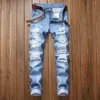 Men's Jeans Men' Street Fashion Clothing Pants Spring And Autumn Classic Nostalgic Holes Non-Stretch Straight Leg Jeans Quality Casual Pants 230506