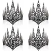 Hoofdbanden Queen Crown Tiara Halloween Gothic Hoofdress Party Masquerade Cosplay Accessories 230505