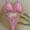 Menas de banho feminina QinJoyer feminino Biquíni Prind Prind Swimwear