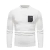 Camiscedores masculinos 2023 Moda Solid Sold Sweater Winter Warm Casual Pullover All Match Size