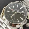 Men's mechanical watches luxury Jiangshi Cross the Sea Black Face Precision Steel Mechanical Men's Watch 7900V/110A-B546Mondphasen Watches
