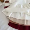 Robes de fille automne hiver tout-petits filles tricoté manches bouffantes Style coréen robe de bal bébé enfants robe de princesse