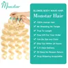 Spetsspår Monstar 1 3 4 613 Blond hårbrasilianska vävbuntar Body Wave Human Long 26 28 30 32 34 36 38 40 Inch 230505