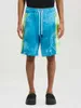 Designer Kort Mode Fritidskläder Palmes Änglar PA Gradvis Tie Dyed Tree Shorts Avslappnad Lös Sport Capris Trendiga Par Joggare Strand Fitness Sportkläder