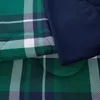 Bedding sets Mainstays Green and Navy Plaid 7-Piece Bed in a Bag Comforter Bedding Set 230506