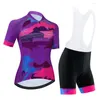 Racingjackor Summer cykelkläder för kvinnor 2023 Jersey Bib Shorts and Road Bike Shirts