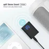 2-em 1 carro sem fio Bluetooth 5.0 Receptor de áudio Adaptador de vídeo Mini portátil para ipod tv MP3 Sistema de música para veículos domésticos
