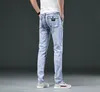 Jeans pour hommes Jeans skinny pour hommes Gris / bleu Denim Jeans Mode Hommes Crayon Pantalon Slim Jeans Hommes Skinny Long Jeans 230506