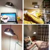Lâmpadas de mesa LED Retro Creative Lamp Clipe Office Desk E27 Universal Hose Style Industrial Study for Bedroom Reading Manual Trabalho manual