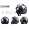 Motorcykelhjälmar JDS Hjälm Double Lens Moto Open Face Racing Off Road Casco Capacete Casque Black Drop Delivery Mobiles Motorcycl Dhea8