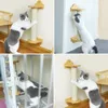 Scratchers Wall Mounted Cat Scratching Post Tree Wood Toy Cat Climbing Frame Scratcher Wall Play For Cat Claw Sharpener Furniture Protector