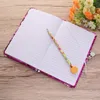 Pc Love Heart Notebook Sequin Private Journal Travel Secret Diary With Lock For Teens