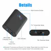 2-em 1 carro sem fio Bluetooth 5.0 Receptor de áudio Adaptador de vídeo Mini portátil para ipod tv MP3 Sistema de música para veículos domésticos