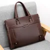 Bortkyror Laptop Bag Brecases Men Designer Bag 15 16 Inch Laptop Handväska Lyxig axelarbete Tote Office Storage Attache Fall 230504