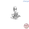 925 Silver Fit Pandora Charm 925 حذاء سوار ، كوكتيل كوب ، كروس ندفة الثلج سحر أزياء مجموعة قلادة DIY غرامة حبات المجوهرات