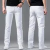 メンズジーンズの男性ストレッチスキニージーンズファッションカジュアルスリムフィットデニムズボンホワイトパンツ男性ブランド服ビジネスジーンズ男性用230506