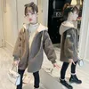 Vestes Mignon Longue Veste Hiver Printemps Automne Manteau Survêtement Top Enfants Vêtements École Enfants Costume Adolescente Vêtements Haute Qualité