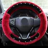 Steering Wheel Covers 38cm Universal Winter Short Plush Cover Funda Volante Coche Bling Car Accessories For Girls