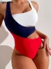Suits Vigoashely Sexy Solid Strapped Swimwear Women High Waist Push Up Hollow Swimsuit Monokini Backless Bathing Suit 230505
