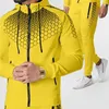 Vêtements de sport automne hiver ensemble de pull pour hommes survêtements pull à capuche de marque pantalons de survêtement 321