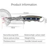 Campingjaktknivar Boning Knives Forged Kitchen Fish Meat Fruit Cutter Portable Outdoor BBQ Hunt Camping Knif med present Knife Cover P230506