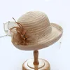 Chapeaux à large bord été roulé maille fil chapeau haut de forme mode extérieur pare-soleil femmes crème solaire