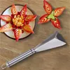 Stainless Steel DIY Platter Decoration Fruit Carving Knife Fruit Artifact Triangle Vegetable Cutter Non-slip Kitchen Gadgets