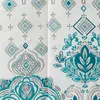 Ensembles de literie VCNY Home Evergreen bohème 7 pièces bleu sarcelle damassé ensemble de couette complet/Queen réversible 230506