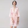 Vêtements de nuit pour femmes Sexy dentelle à manches longues femmes Robe ensemble V plomb Spaghetti sangle Cardigan Twinset peignoir