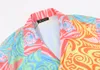 23SS Designer di lusso Shirt maschile geometrica da bowling geometrica camicia da bowling nera hawaiane fiore casual camicia casual manica corta AB21
