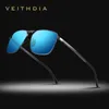 サングラスVeithdia Brand Men's Vintage Sports Sunglasses Polarized UV400レンズアイウェアアクセサリー女性用屋外サングラスV2462 230506