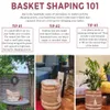 LR Home Natural Jute Eco friendly - 17 x 17 x 17 Montego Solid Decorative Storage Basket