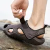 Sandalen Sommer Herren Sandalen Outdoor Herren Strand Sandalen Klassische Herren Mokassins Watlicht Handgemachte Hausschuhe Atmungsaktive Herren Sandalen 230505