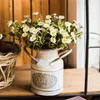 装飾的な花人工装飾植物ティアオーランchrysanthemum水waterlily虚偽の盆栽ホームオフィス飾り