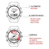 Wristwatches Men Dive Sports Digital Watch Watches Misily Army Luxury Full Steel Business 200m Altimeter Compass North Edge 230506