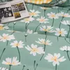 Sängkläder sätter 1 bit hudvänlig mjuk täcke täcke blommor tryck bekväm polyester quilt täckning full drottning king size comporter cover 230506