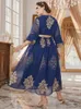 Kleider in Übergröße TOLEEN Damen-Maxikleid in Übergröße, groß, lang, schick, elegant, Sommer, blaue Spitze, übergroß, muslimische Abendparty, Festivalkleidung, 230506