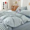 Conjuntos de cama Conjunto de cama de 2 quartos capa de edredom lençóis colherspuled Euro nórdico 150 camas para meninas King tamanho de luxo travesseiro de luxo Cama fofa 230506