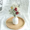 Decorative Flowers 1 Bunch Mixed Rose Daisy Babysbreath Preserved Dried Mini Bouquet With Vase Pograph Office Home Desktop Decoration