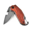Super sharp Folding knife Portable Foldable Pocket Knife Outdoor Survival wood handle Knives Mini Keychain Fruit Knife