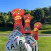 Andere golfproducten bloeit premium lederen hoofdomslagen set golfclub headcovers voor driver fairway hybride houten hoofdomslagen j230506