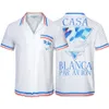 23SS Luxury Designer Shirt Men's Fashion Geométrique Géométrique Classic Imprimé Bowling Shirt Black Hawaiian Fleur Casual Shirt's Men's Loose Short Sleeve AB10