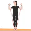 Motståndsband länge med handtag Rörspänning Rep Comfort Grip Expander Cord Fitness för styrketräning Kvinnor