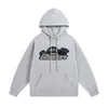 Дизайнерская одежда Мужские толстовки с капюшоном Trapstar Blue Grey Tiger Head Полотенце с вышивкой Модный бренд Свободные повседневные плюшевые свитера с капюшоном Брюки Набор для мужчин