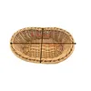 Kitchen storage,Bulk Food Storage,Food grade oval heated woven poly-wicker bread plastic basket for fruit