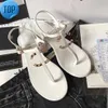 Sandálias designers francês mulheres chinelas clipe dedo plana verão t amarrado sapatos de mulher praia mulher casual canal de luxo flip flopse