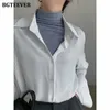 Camicette da donna Camicie BGTEEVER Office Ladies Top a righe Manica intera Allentato Elegante Primavera Blusas Mujer 230506